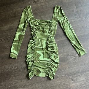 Groovy green ASOS bodycon dress